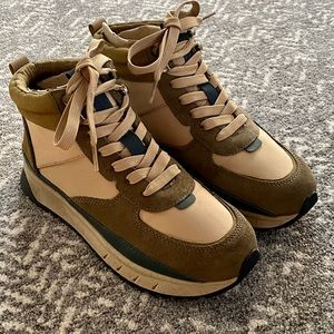 The Sneaker Boot in Nylon and Suede / 7 MEDIUM / GOLDEN SPINACH MULTI